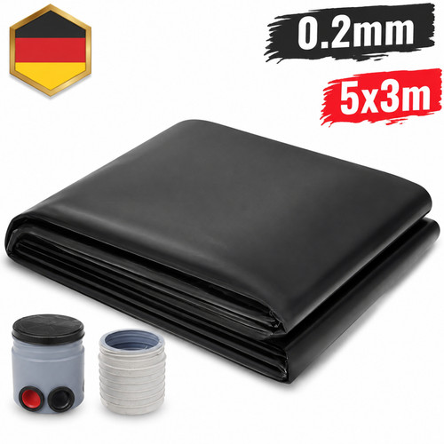 Teichfolie hdpe schwarz - hdpe,